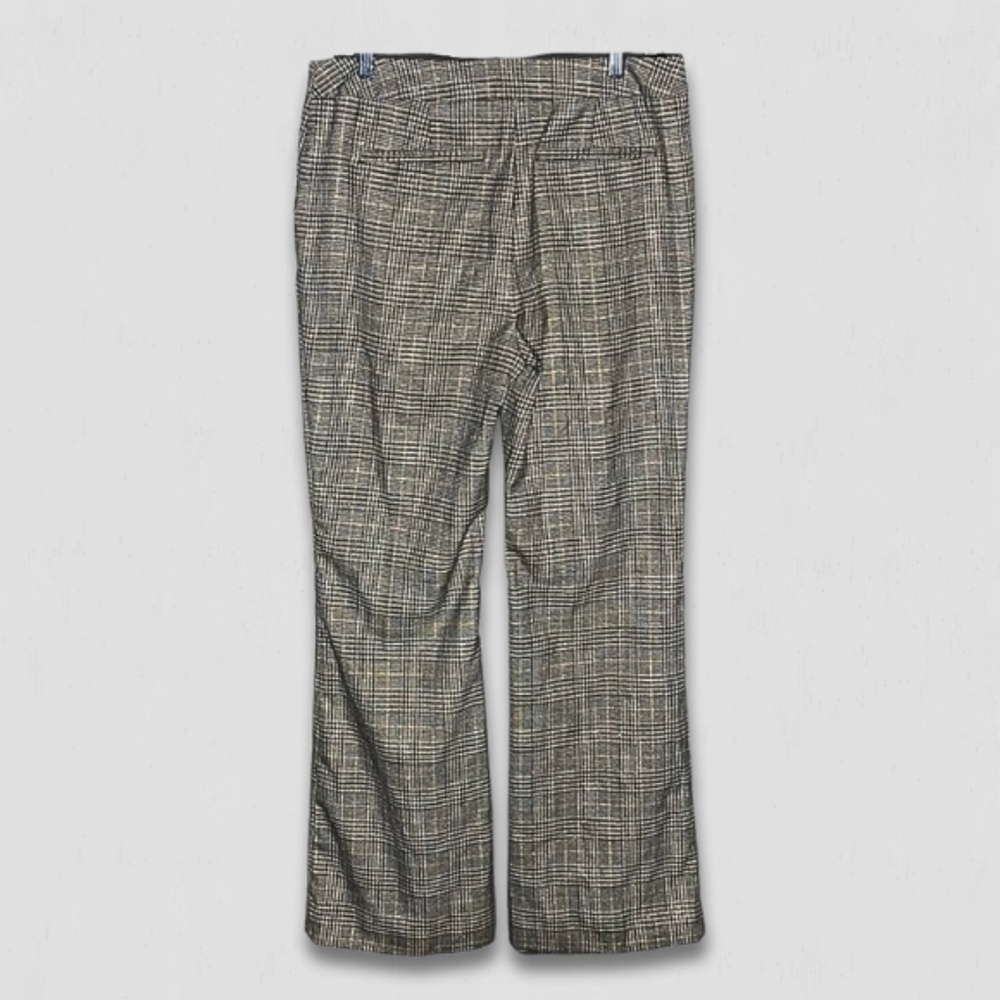 Chico's plaid pants wide leg high rise preppy academia Heritage office-wear sz 6 - Picture 3 of 9